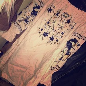 NWOT Embroidered Off the Shoulder Free People Mini